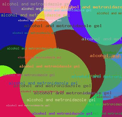 Alcohol and metronidazole gel