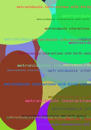 Metronidazole interactions with birth control